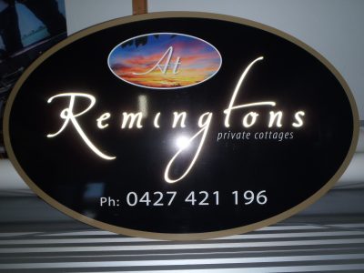 At Remingtons Front Sign